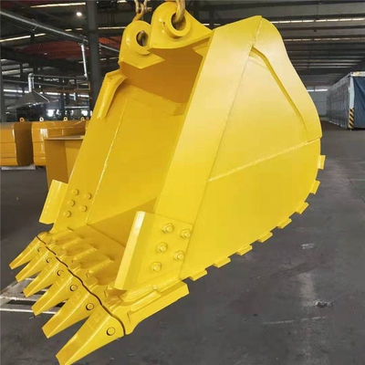 Bouteille de creusement à charge lourde revêtue de poudre jaune Capacité de 1 mètre cube pour la plupart des modèles d'excavatrice