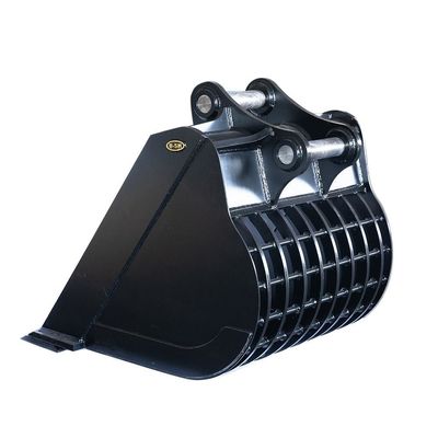 Bouteille de tamis pour excavateur sur mesure en acier pour creuser des roches Bouteille de tamis 1 mètre cube