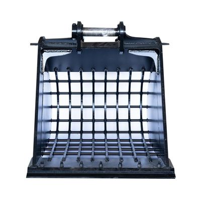 Bouteille de tamis pour excavateur sur mesure en acier pour creuser des roches Bouteille de tamis 1 mètre cube