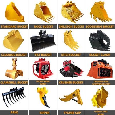 Carter 320 323 330 336 Excavateur Cuve de creusement de roche Cuve à tamis