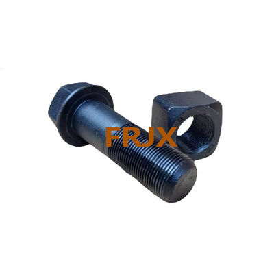Boulons de voie de la pelle forgée avec zinc finition noire simple direction du fil de la main droite pour une durabilité accrue