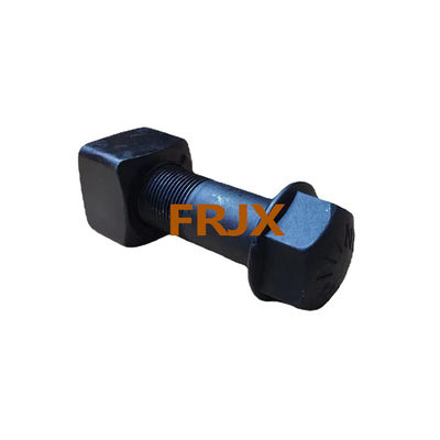 Boulons de voie de la pelle forgée avec zinc finition noire simple direction du fil de la main droite pour une durabilité accrue